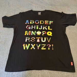 Nintendo alphabet t-shirt for men size M